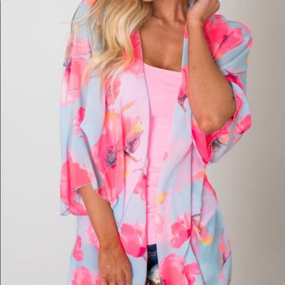 Modern Vintage Sheer Kimono.